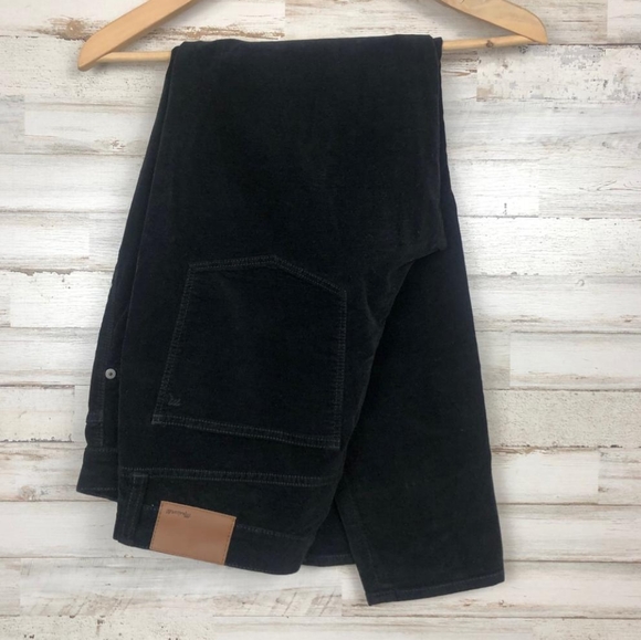 Madewell Pants - Madewell Black Velvet Pants